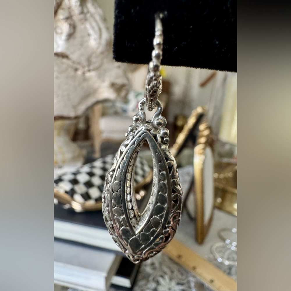 Sarda Artisan Silver Drop Earrings